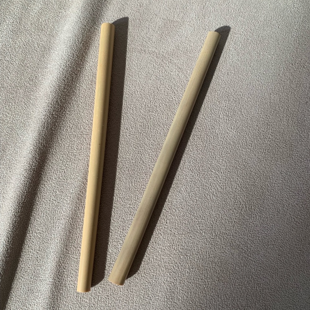 Set of Two Bamboo Straws 🐼🌿